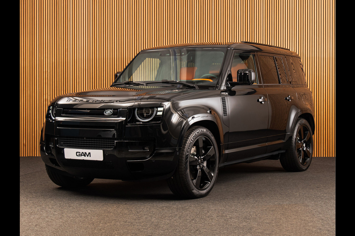 Land Rover Defender 110 2.0 P300e 110 X-Dynamic HSE HERMES KLEUR LEDER | PANO | HUD | 22" | MERIDIAN 700W