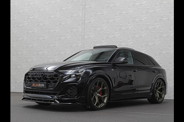Audi Q8 60e 490pk #RS Massage Seats | 4WS | OLED | Laser-LED | Carbon | Ventilatie | Valcona Leder+ Pakket | B&O Sound | 102850,= EX BTW | 23'' | Alcantara hemel | Head-Up | Soft-Close | Panodak | 2x Memory | Trekhaak | Keyless-Entry | Luchtvering | Achterasbesturing | Nw.Pr. 160.000,= | Fabrieksgarantie | Direct rijden.