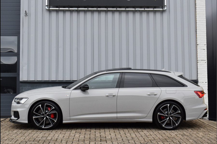 Audi A6 Avant 55 TFSI e Quattro Porsche Krijt Grijs Exclusive S-Line Competition 367 Pk Pano RS-Stoel Soft-Close S6 21 Inch