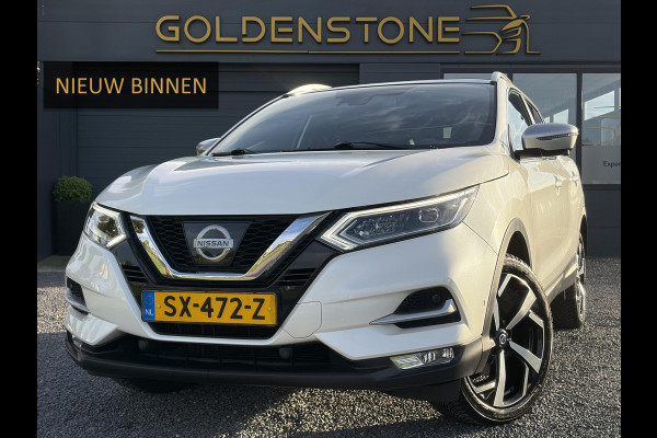 Nissan QASHQAI 1.2 Tekna + ✓360° Camera✓2e Eigenaar✓Pano✓Navi✓Leder✓Keyless✓Stoelverw✓116pk✓Pdc V+A✓Lm velgen✓Net beurt gehad✓Clima✓Cruise✓Rijstrooksensor✓6 Bak✓Dodehoeksenor✓Lm velgen✓N.A.P✓Apk tot 12-2027