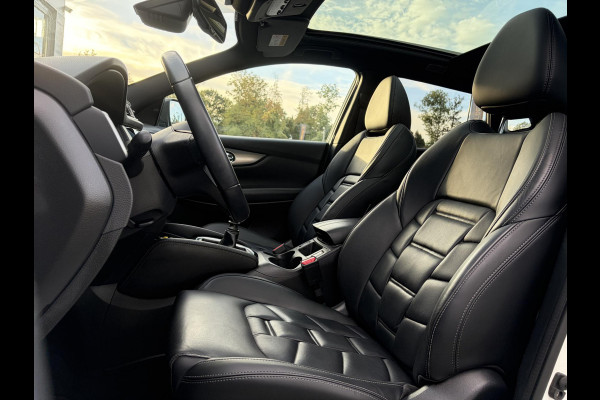 Nissan QASHQAI 1.2 Tekna + ✓360° Camera✓2e Eigenaar✓Pano✓Navi✓Leder✓Keyless✓Stoelverw✓116pk✓Pdc V+A✓Lm velgen✓Net beurt gehad✓Clima✓Cruise✓Rijstrooksensor✓6 Bak✓Dodehoeksenor✓Lm velgen✓N.A.P✓Apk tot 12-2027