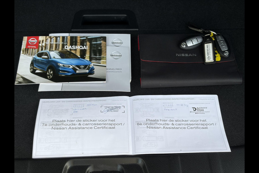 Nissan QASHQAI 1.2 Tekna + ✓360° Camera✓2e Eigenaar✓Pano✓Navi✓Leder✓Keyless✓Stoelverw✓116pk✓Pdc V+A✓Lm velgen✓Net beurt gehad✓Clima✓Cruise✓Rijstrooksensor✓6 Bak✓Dodehoeksenor✓Lm velgen✓N.A.P✓Apk tot 12-2027