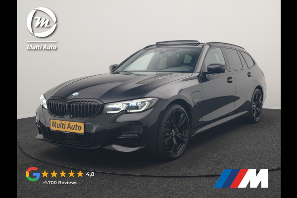 BMW 3 Serie Touring 320e M Sport PHEV Dealer O.H. | Trekhaak Af Fabriek | Panodak | Adaptive Cruise | Laser LED | Camera | Alcantara Sportstoelen Verwarmd | Sfeerverlichting | Keyless | Blis | Apple Carplay | Navigatie | DAB | Plug In Hybrid