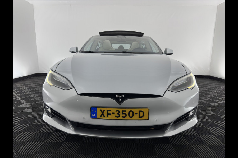 Tesla Model S 100D (3-Fase-17kW) {SoH-87%} Aut. *PANO | LEATHER | AIRSUSPENION | FULL-LED | NAVI-FULLMAP | KEYLESS | HEATED-SPORTSEATS | DIGI-COCKPIT | CAMERA | 19"ALU*
