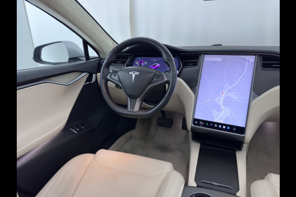 Tesla Model S 100D (3-Fase-17kW) {SoH-87%} Aut. *PANO | LEATHER | AIRSUSPENION | FULL-LED | NAVI-FULLMAP | KEYLESS | HEATED-SPORTSEATS | DIGI-COCKPIT | CAMERA | 19"ALU*