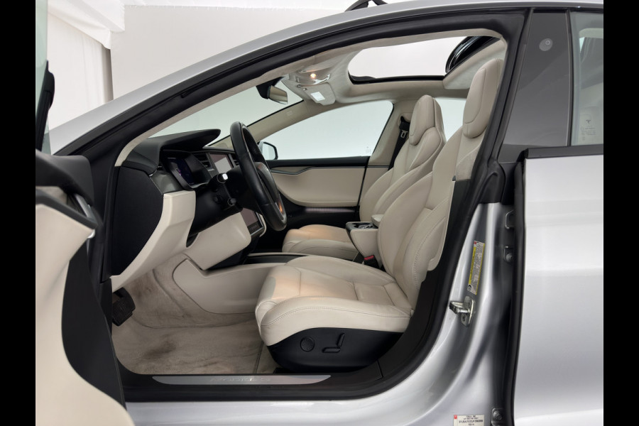 Tesla Model S 100D (3-Fase-17kW) {SoH-87%} Aut. *PANO | LEATHER | AIRSUSPENION | FULL-LED | NAVI-FULLMAP | KEYLESS | HEATED-SPORTSEATS | DIGI-COCKPIT | CAMERA | 19"ALU*