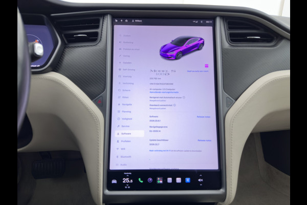 Tesla Model S 100D (3-Fase-17kW) {SoH-87%} Aut. *PANO | LEATHER | AIRSUSPENION | FULL-LED | NAVI-FULLMAP | KEYLESS | HEATED-SPORTSEATS | DIGI-COCKPIT | CAMERA | 19"ALU*