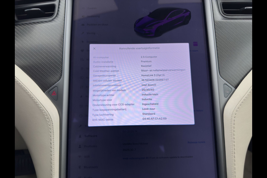 Tesla Model S 100D (3-Fase-17kW) {SoH-87%} Aut. *PANO | LEATHER | AIRSUSPENION | FULL-LED | NAVI-FULLMAP | KEYLESS | HEATED-SPORTSEATS | DIGI-COCKPIT | CAMERA | 19"ALU*