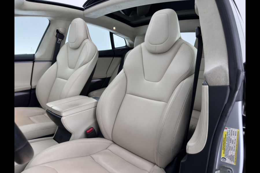 Tesla Model S 100D (3-Fase-17kW) {SoH-87%} Aut. *PANO | LEATHER | AIRSUSPENION | FULL-LED | NAVI-FULLMAP | KEYLESS | HEATED-SPORTSEATS | DIGI-COCKPIT | CAMERA | 19"ALU*