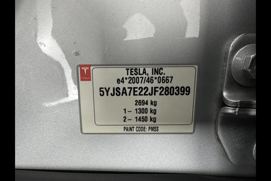 Tesla Model S 100D (3-Fase-17kW) {SoH-87%} Aut. *PANO | LEATHER | AIRSUSPENION | FULL-LED | NAVI-FULLMAP | KEYLESS | HEATED-SPORTSEATS | DIGI-COCKPIT | CAMERA | 19"ALU*