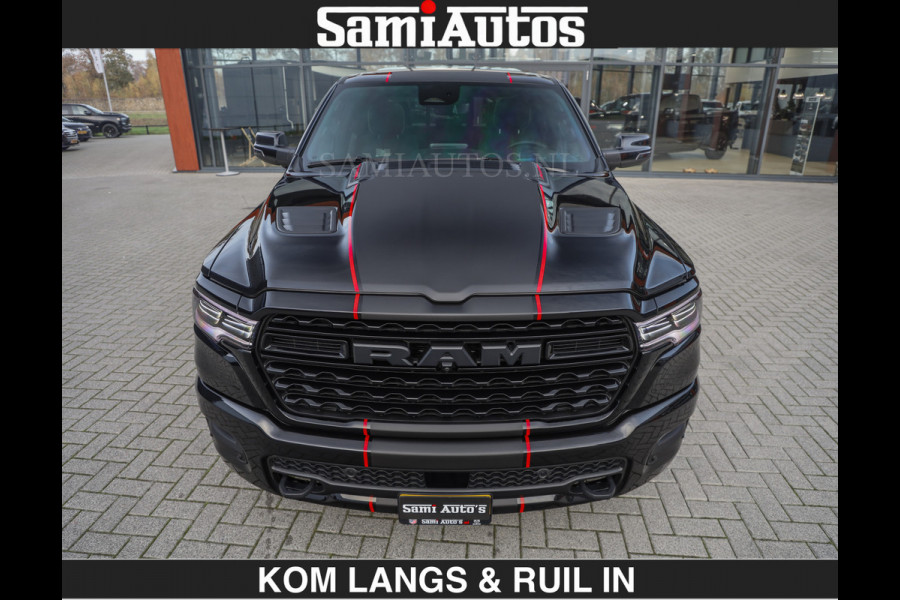 Dodge Ram LIMITED 2027 5.7 V8 HEMI | €79950,- excl excl | MAXIMAAL UITGERUST | DUBBELE CABINE | 5 PERSOONS | DC | Allernieuwste Limited uitvoering – volledig uitgerust met alle opties, inclusief MWK en normale laadbak.