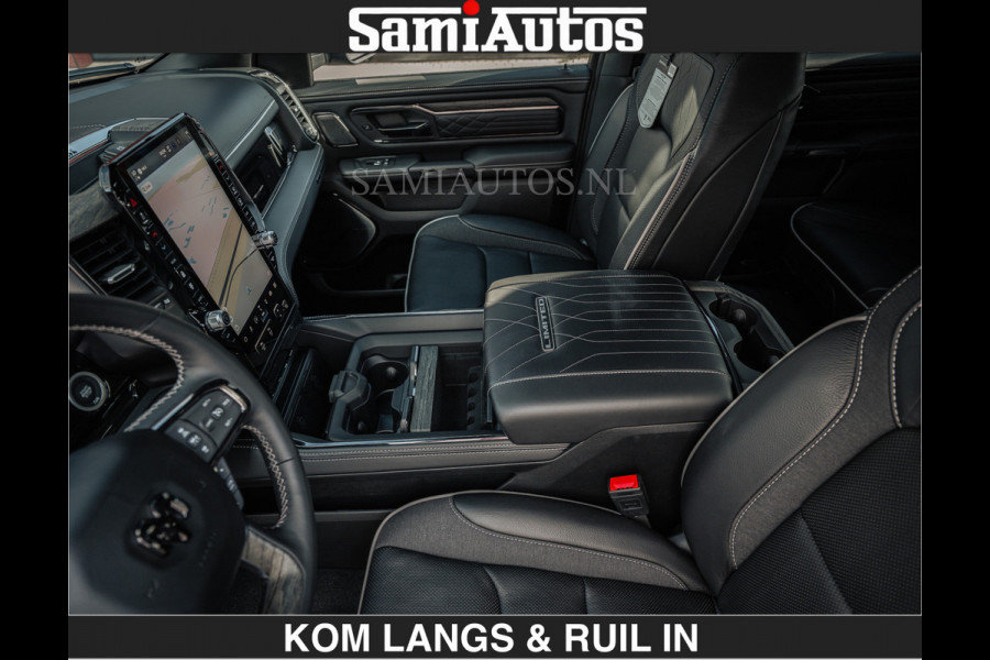 Dodge Ram LIMITED 2027 5.7 V8 HEMI | €79950,- excl excl | MAXIMAAL UITGERUST | DUBBELE CABINE | 5 PERSOONS | DC | Allernieuwste Limited uitvoering – volledig uitgerust met alle opties, inclusief MWK en normale laadbak.