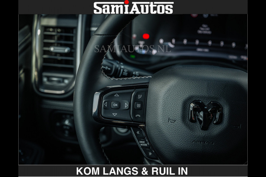 Dodge Ram LIMITED 2027 5.7 V8 HEMI | €79950,- excl excl | MAXIMAAL UITGERUST | DUBBELE CABINE | 5 PERSOONS | DC | Allernieuwste Limited uitvoering – volledig uitgerust met alle opties, inclusief MWK en normale laadbak.