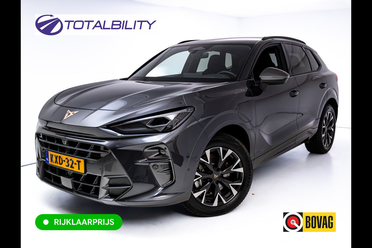 CUPRA Terramar 1.5 TSI e-Hybrid Business| Memory | HuD | 360 Camera | Full Led | Ergo active stoel | Elec. klep | Adap. cruise | Navigatie, Apple carplay/Android auto, Stoel- & Stuurverwarming, All season banden
