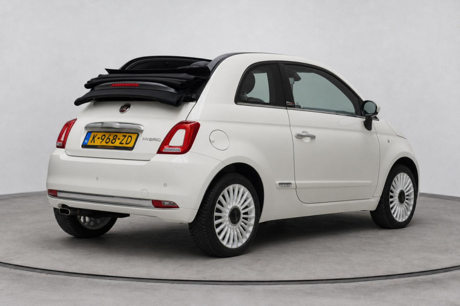 Fiat 500C 1.0 Hybrid Star | Navigatie | Apple Carplay | Climate control | Parkeersensoren | Half leder