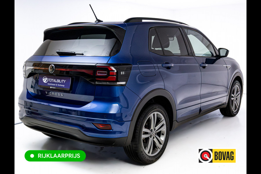 Volkswagen T-Cross 1.5 TSI R-Line | Beats Audio | Keyless | Stoelverwarming | Adaptive Cruise+Travel Assist | Matrix Led Navigatie, Camera + PDC V+A, Digi Dash,  Privacy Glas, Zwarte Hemel, Carplay/Android