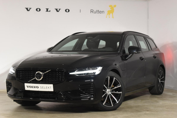 Volvo V60 T6 350PK Plug-in hybrid AWD Plus Dark / Adaptive Cruise Control / 360 Camera / Harman Kardon / Stoel- en stuurverwarming / Stoelverwarming achter / Trekhaak elektrisch wegklapbaar / Elektrische stoelen met geheugen