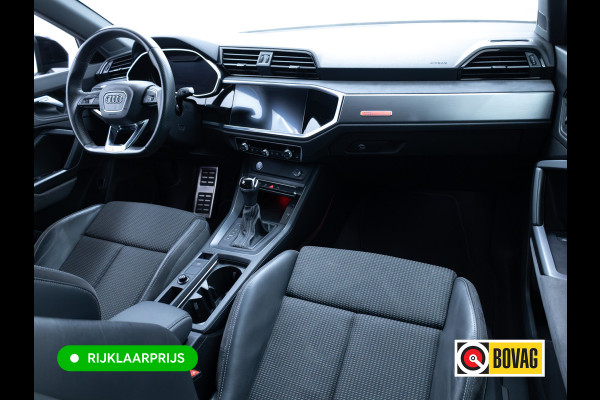 Audi Q3 35 TFSI 3x S-Line Pro Line | 20"LMV | Cruise | Stoelverw. | Elec klep | Elec. verst. stoelen | App. connect | Navigatie, PDC V+A, Sfeerverlichting, Subwoofer , Keyless