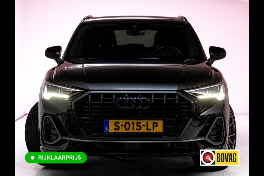 Audi Q3 35 TFSI 3x S-Line Pro Line | 20"LMV | Cruise | Stoelverw. | Elec klep | Elec. verst. stoelen | App. connect | Navigatie, PDC V+A, Sfeerverlichting, Subwoofer , Keyless