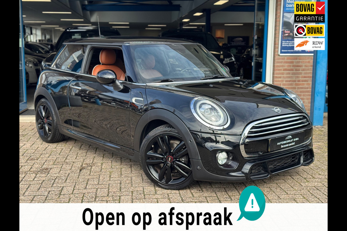MINI 3-deurs 1.5 Cooper JCW 2019 ZWART NAVI LEDER LM NAP!