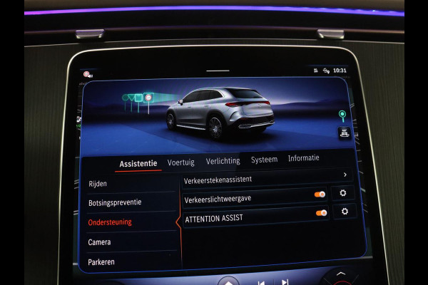 Mercedes-Benz EQE SUV 350 4Matic AMG Line 91 kWh | SOH 97.1% | Panoramadak | Trekhaak | Head up | 360 camera | Adaptive cruise | Stoelkoeling | Memory |