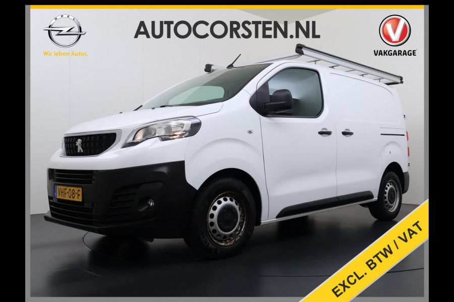 Peugeot Expert 2.0HDI 123PK Imperiaal 3-Persoons Trekhaak Airco Apple Carplay Android Auto Navi* Bluetooth Pdc Cruise Control Regen-Lichtsensor Schuifdeur Betonplex Vloer Wandbetimmering 2.500KG Trekgewicht 1e Eigenaar Originele Nederlandse Auto