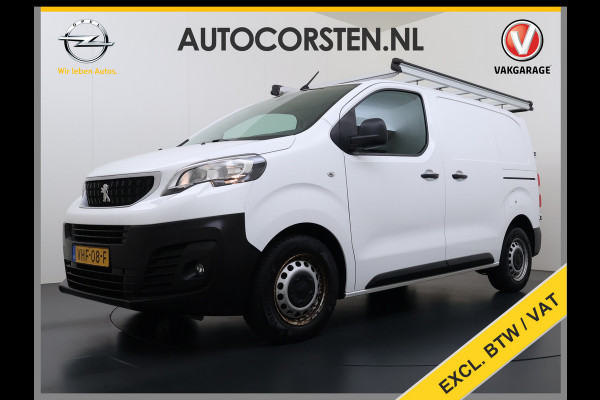 Peugeot Expert 2.0HDI 123PK Imperiaal 3-Persoons Trekhaak Airco Apple Carplay Android Auto Navi* Bluetooth Pdc Cruise Control Regen-Lichtsensor Schuifdeur Betonplex Vloer Wandbetimmering 2.500KG Trekgewicht 1e Eigenaar Originele Nederlandse Auto
