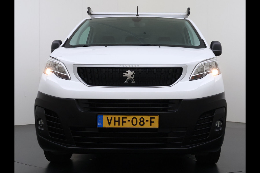 Peugeot Expert 2.0HDI 123PK Imperiaal 3-Persoons Trekhaak Airco Apple Carplay Android Auto Navi* Bluetooth Pdc Cruise Control Regen-Lichtsensor Schuifdeur Betonplex Vloer Wandbetimmering 2.500KG Trekgewicht 1e Eigenaar Originele Nederlandse Auto