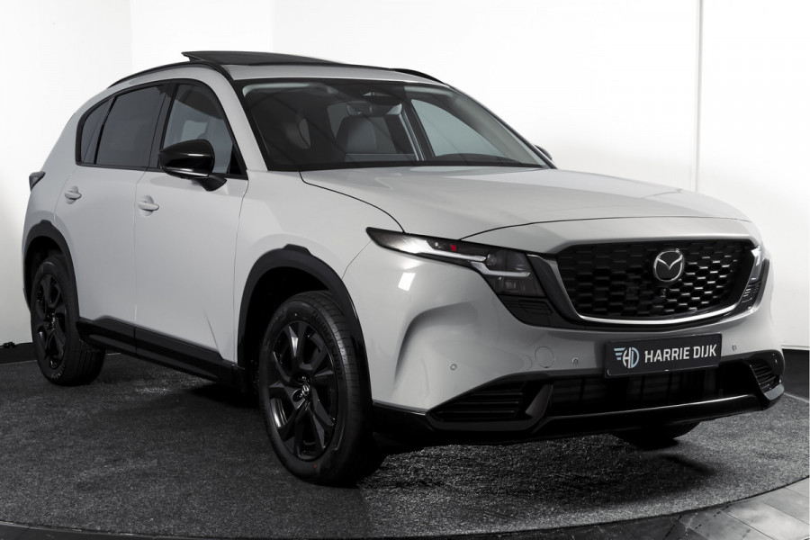 Mazda CX-5 2.5 E-SKYACTIV G 141 M HYBRID Homura | S/K-Panodak | Dig. Cockpit | Adapt. Cruise | Stoelventilatie+verw. | Leder | 360 Camera | NAV + App. Connect | ECC | Elek. Klep | Bose | LM 19" | 2089