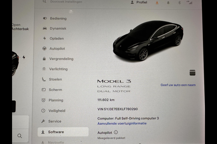 Tesla Model 3 Long Range AWD 75 kWh Autopilot Panoramadak Leder Navi PDC VA Camera