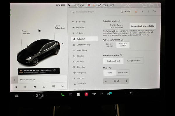 Tesla Model 3 Long Range AWD 75 kWh Autopilot Panoramadak Leder Navi PDC VA Camera