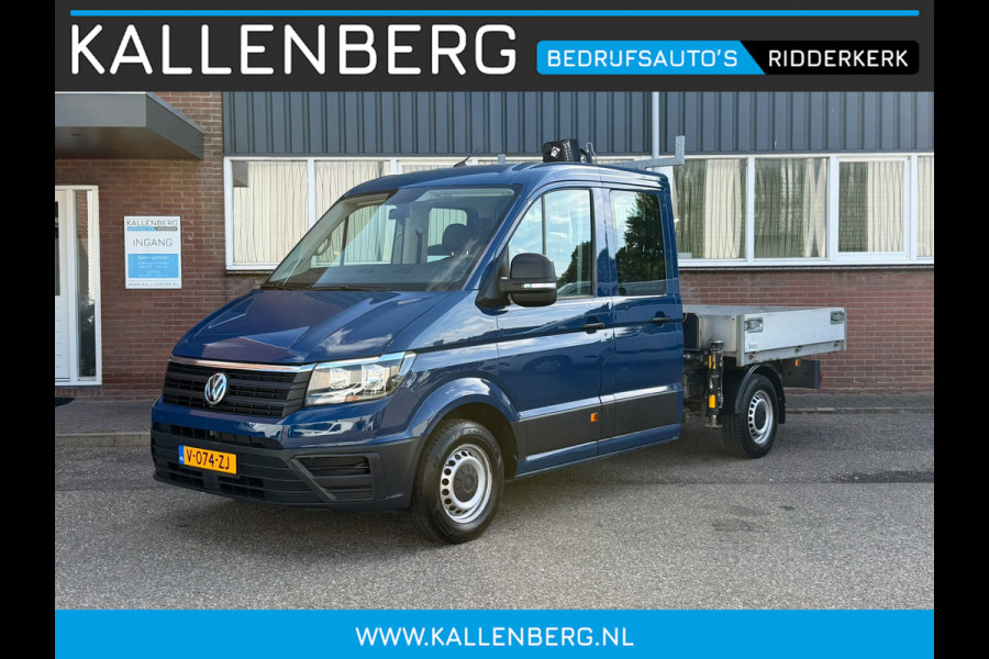 Volkswagen Crafter 35 2.0 TDI Pickup / DC / HIAB Kraan / Trekhaak 6 persoons