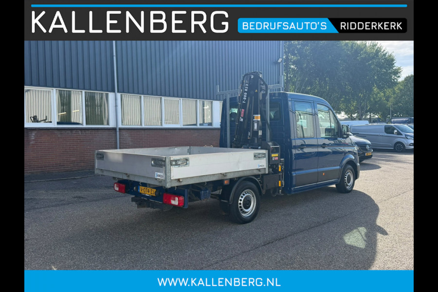 Volkswagen Crafter 35 2.0 TDI Pickup / DC / HIAB Kraan / Trekhaak 6 persoons