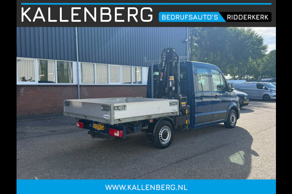 Volkswagen Crafter 35 2.0 TDI Pickup / DC / HIAB Kraan / Trekhaak 6 persoons