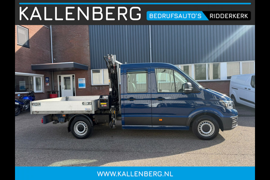 Volkswagen Crafter 35 2.0 TDI Pickup / DC / HIAB Kraan / Trekhaak 6 persoons