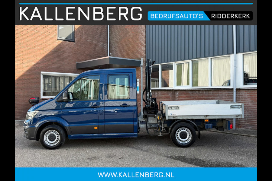 Volkswagen Crafter 35 2.0 TDI Pickup / DC / HIAB Kraan / Trekhaak 6 persoons