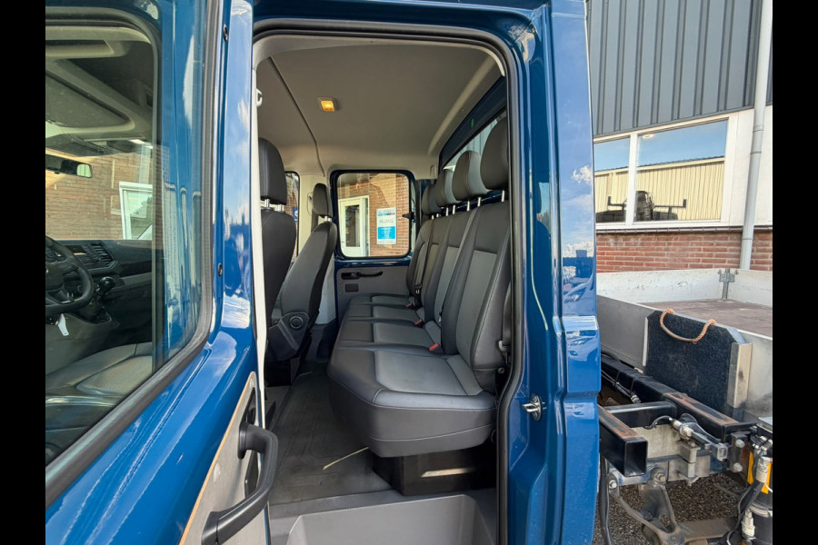 Volkswagen Crafter 35 2.0 TDI Pickup / DC / HIAB Kraan / Trekhaak 6 persoons