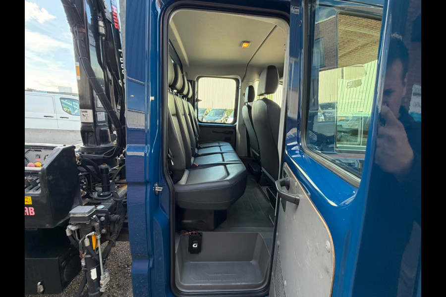 Volkswagen Crafter 35 2.0 TDI Pickup / DC / HIAB Kraan / Trekhaak 6 persoons