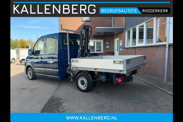 Volkswagen Crafter 35 2.0 TDI Pickup / DC / HIAB Kraan / Trekhaak 6 persoons