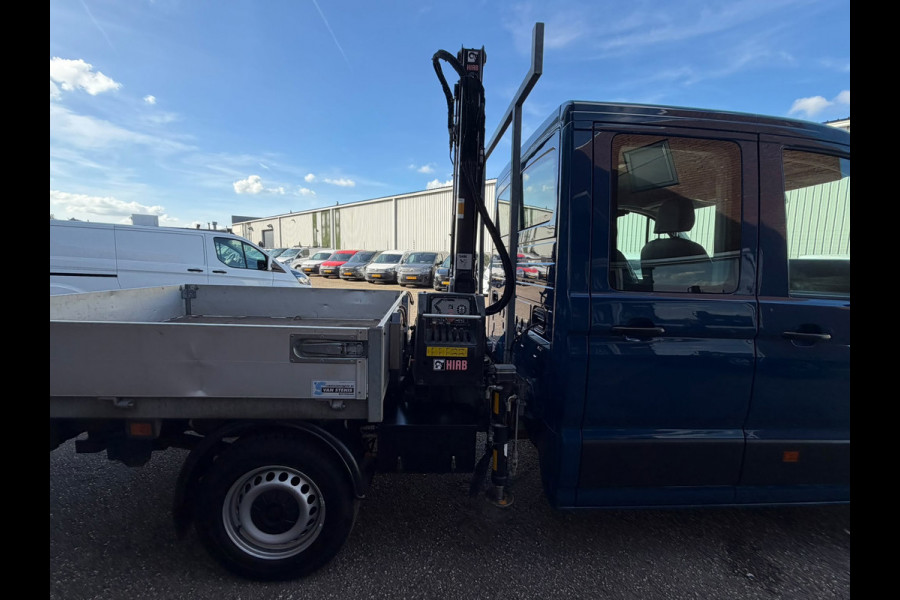 Volkswagen Crafter 35 2.0 TDI Pickup / DC / HIAB Kraan / Trekhaak 6 persoons