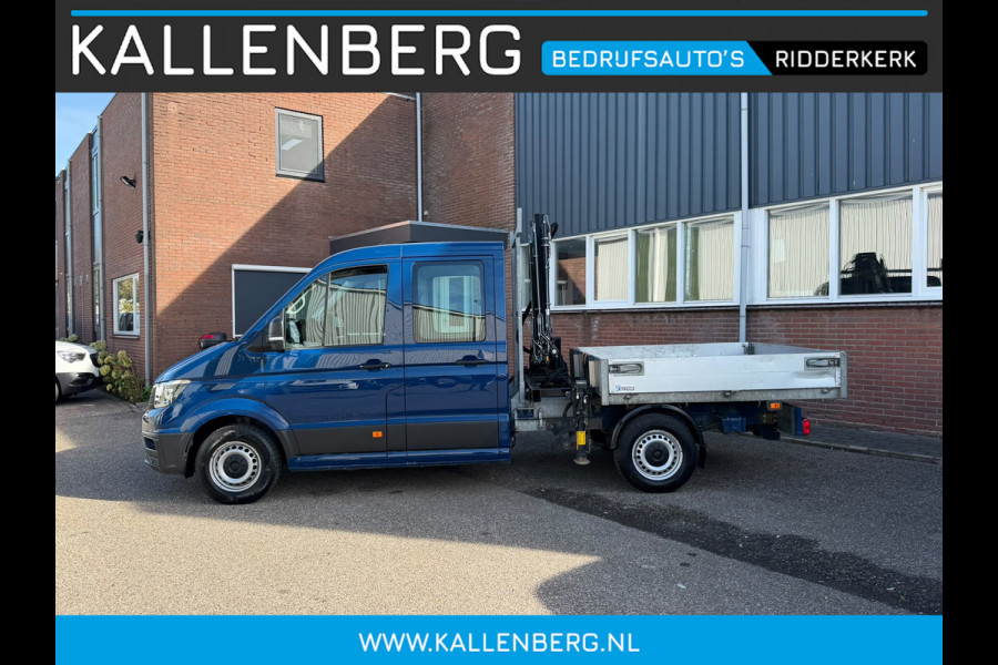 Volkswagen Crafter 35 2.0 TDI Pickup / DC / HIAB Kraan / Trekhaak / 6 persoons