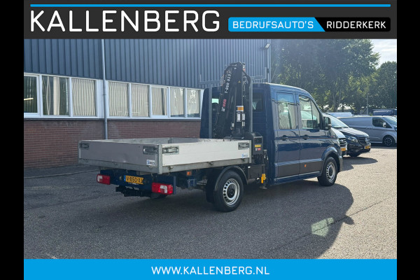 Volkswagen Crafter 35 2.0 TDI Pickup / DC / HIAB Kraan / Trekhaak / 6 persoons