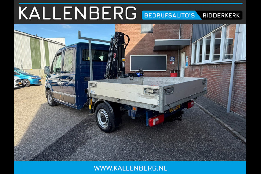 Volkswagen Crafter 35 2.0 TDI Pickup / DC / HIAB Kraan / Trekhaak / 6 persoons