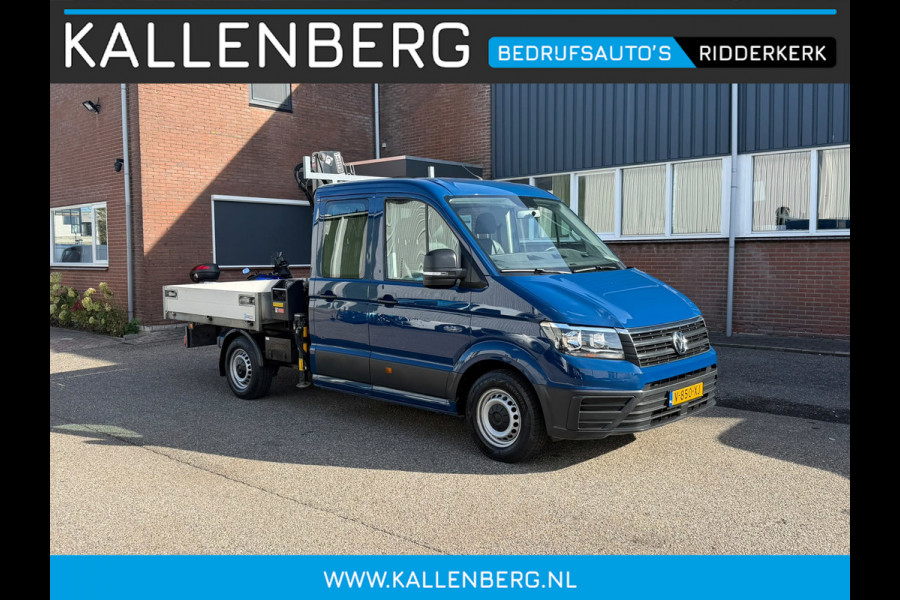 Volkswagen Crafter 35 2.0 TDI Pickup / DC / HIAB Kraan / Trekhaak / 6 persoons