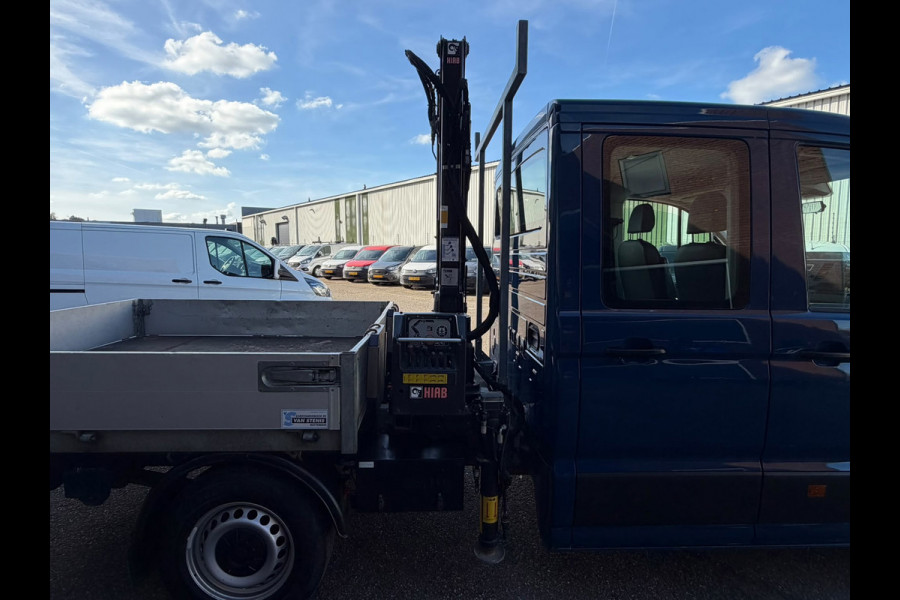 Volkswagen Crafter 35 2.0 TDI Pickup / DC / HIAB Kraan / Trekhaak / 6 persoons