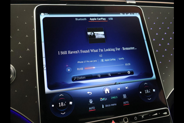 Mercedes-Benz EQS 450+ 108 kWh LUXURY LINE BTW + MASSAGE | HEAD-UP | STOELVENTILATIE | BURMESTER | STUURVERW. | 360 CAMERA