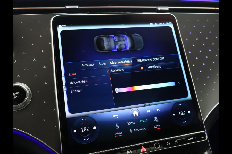 Mercedes-Benz EQS 450+ 108 kWh LUXURY LINE BTW + MASSAGE | HEAD-UP | STOELVENTILATIE | BURMESTER | STUURVERW. | 360 CAMERA
