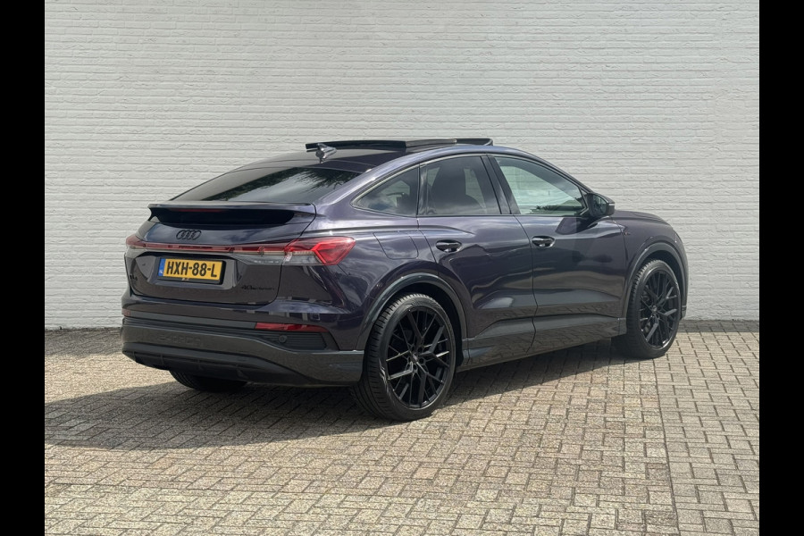 Audi Q4 Sportback e-tron 40 S-line Competition SOH 91% Pano dak Blokjes leder Sonos 21 inch + all season