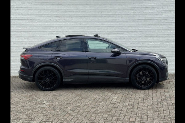 Audi Q4 Sportback e-tron 40 S-line Competition SOH 91% Pano dak Blokjes leder Sonos 21 inch + all season
