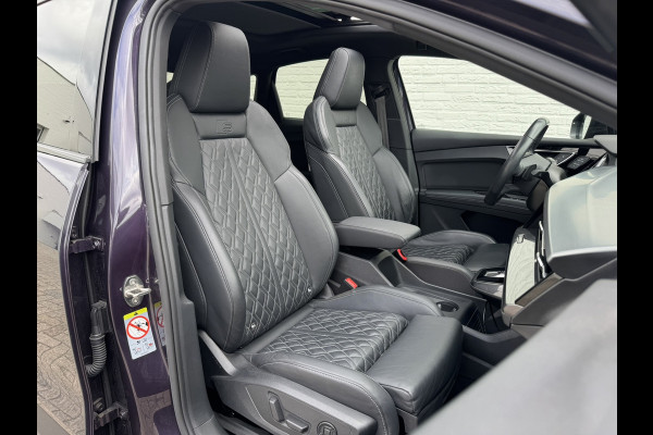 Audi Q4 Sportback e-tron 40 S-line Competition SOH 91% Pano dak Blokjes leder Sonos 21 inch + all season